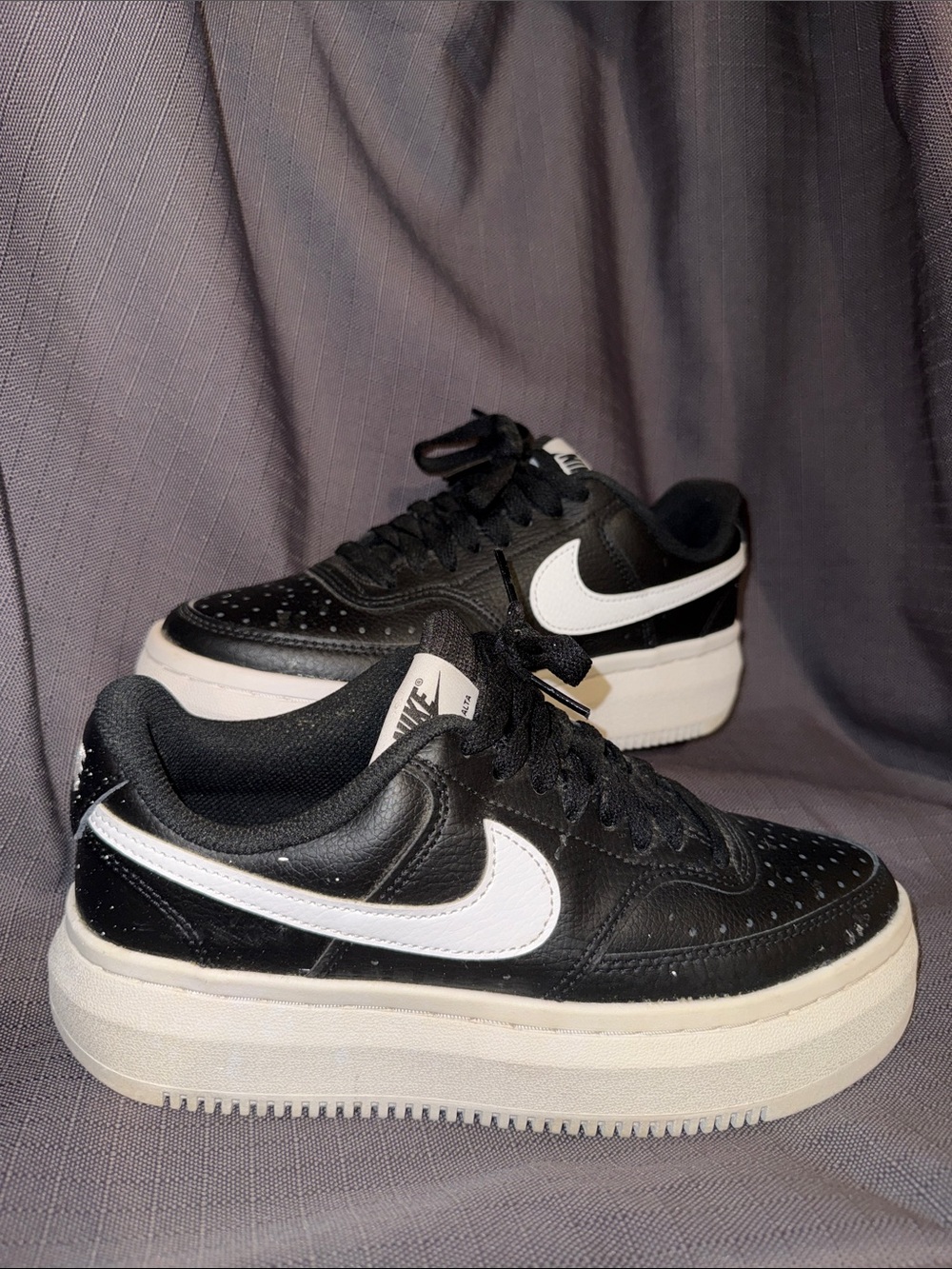Nike Black and White Court Vision Alta